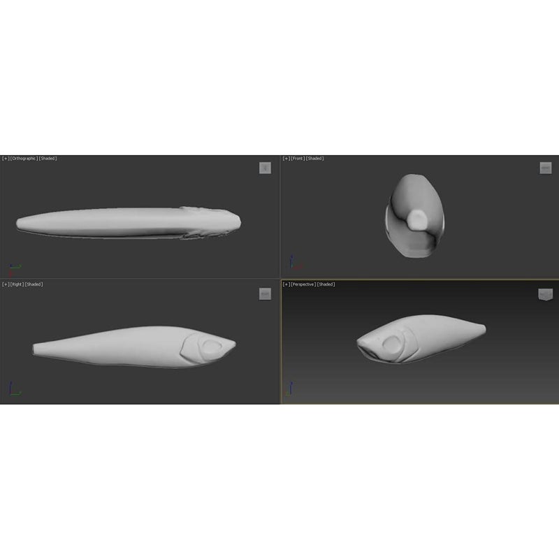 wLure 10 Blank Unpainted Minnow Crankbait Topwater Lipless Jerkbait Fishing Lures V3 (UPM708P10) - Image 4